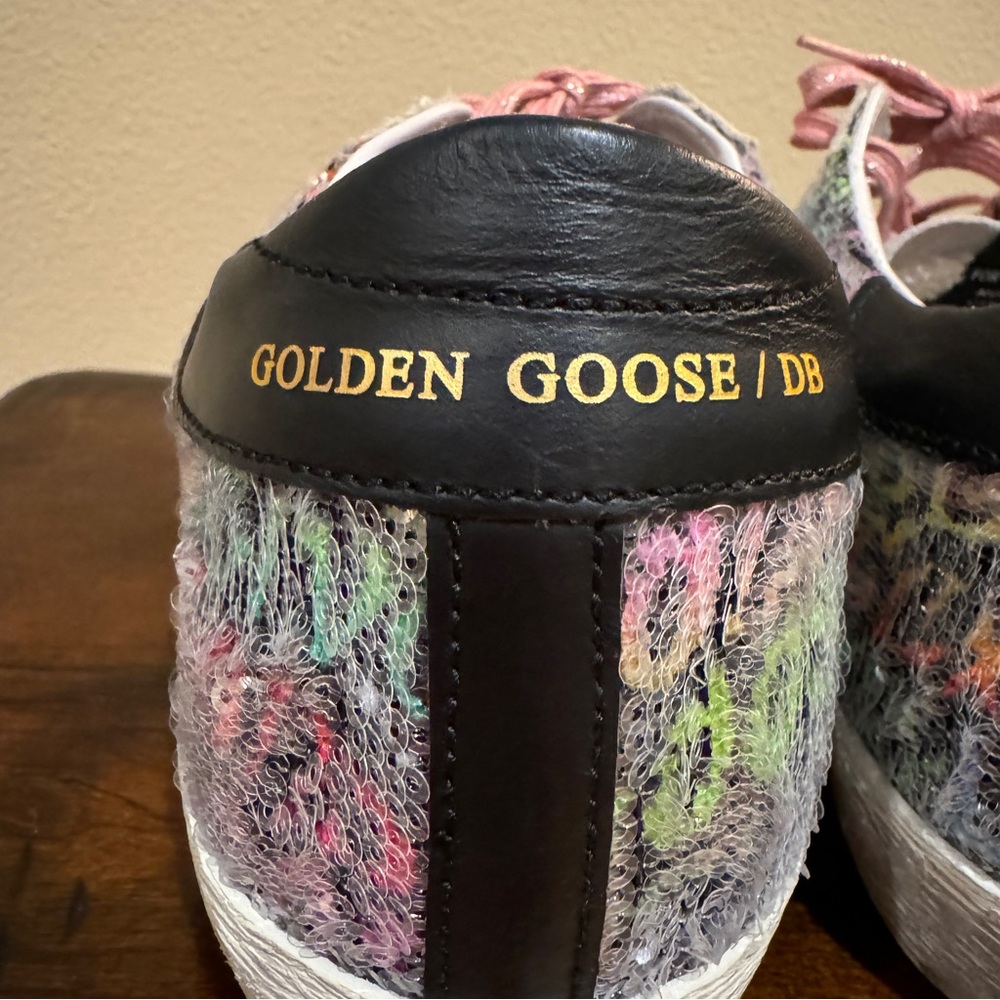 Golden Goose Sneakers in White with Distressed Finish and Iconic Star 40 Womens - Picture 9 of 11
